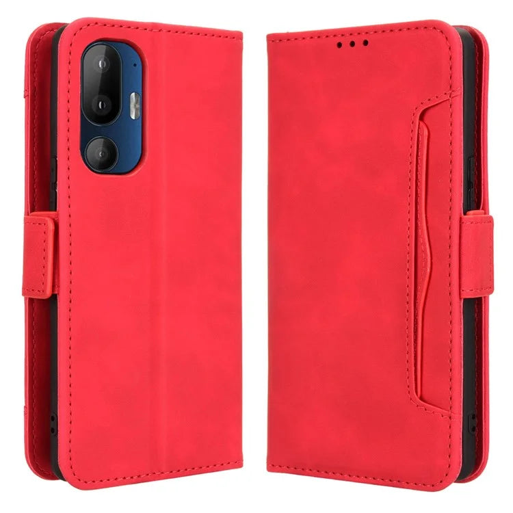 For HTC U24 Pro 5G Case Multiple Card Slots Leather Stand Phone Cover