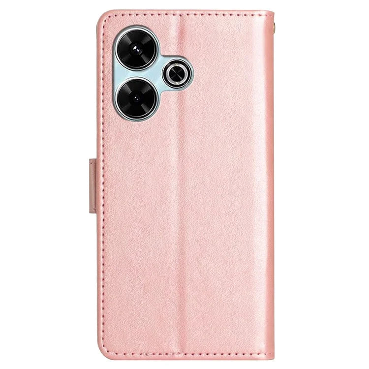 For Xiaomi Redmi 13 5G / 13 4G Case PU Leather Phone Wallet Cover with Strap