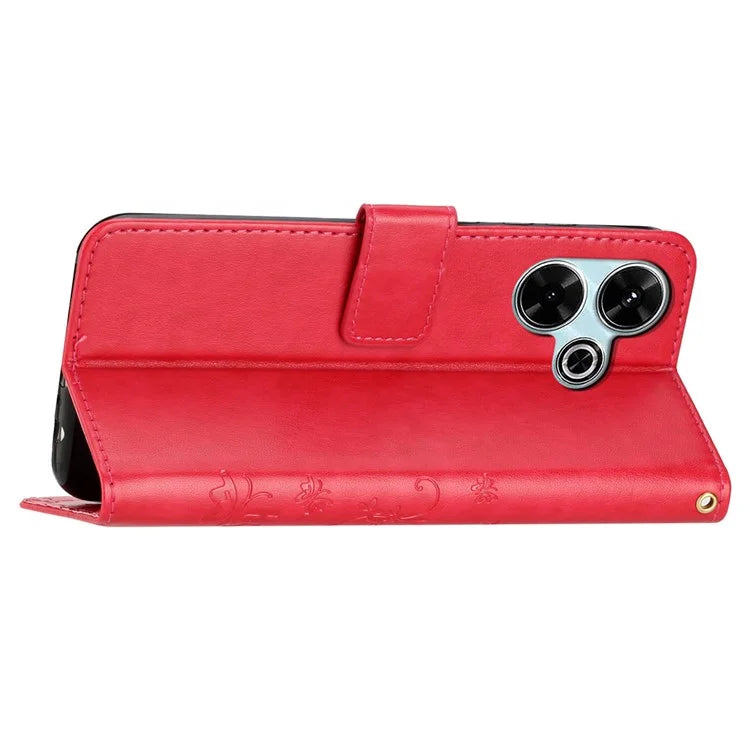 For Xiaomi Redmi 13 5G / 13 4G Case PU Leather Phone Wallet Cover with Strap