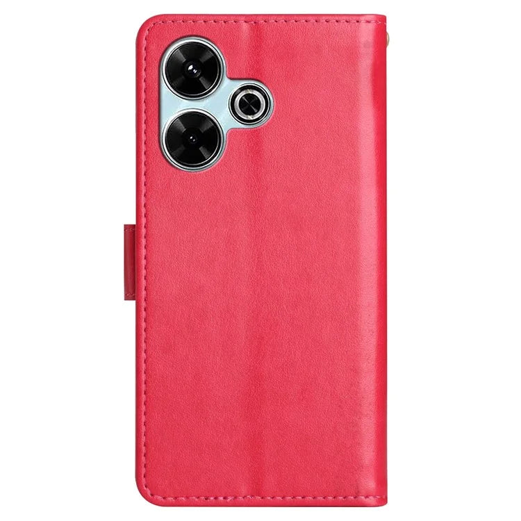 For Xiaomi Redmi 13 5G / 13 4G Case PU Leather Phone Wallet Cover with Strap