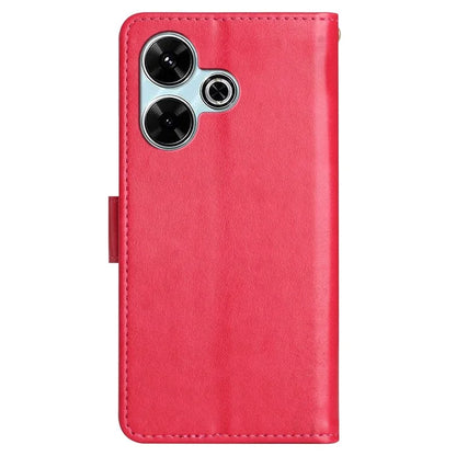 For Xiaomi Redmi 13 5G / 13 4G Case PU Leather Phone Wallet Cover with Strap