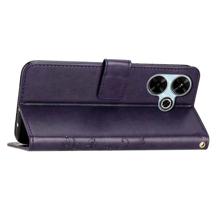 For Xiaomi Redmi 13 5G / 13 4G Case PU Leather Phone Wallet Cover with Strap