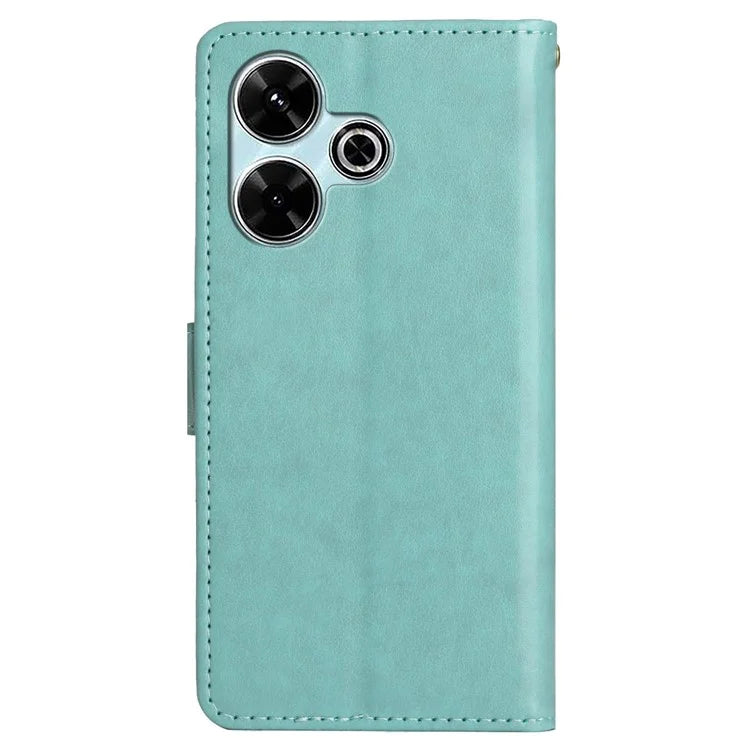 For Xiaomi Redmi 13 5G / 13 4G Case PU Leather Phone Wallet Cover with Strap
