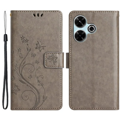 For Xiaomi Redmi 13 5G / 13 4G Case PU Leather Phone Wallet Cover with Strap