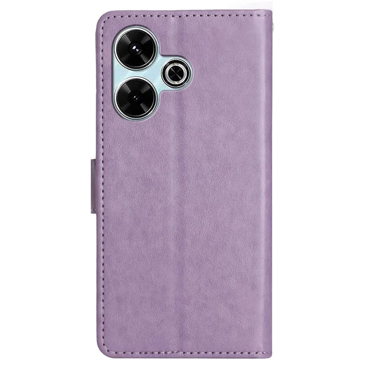 For Xiaomi Redmi 13 5G / 13 4G Case PU Leather Phone Wallet Cover with Strap