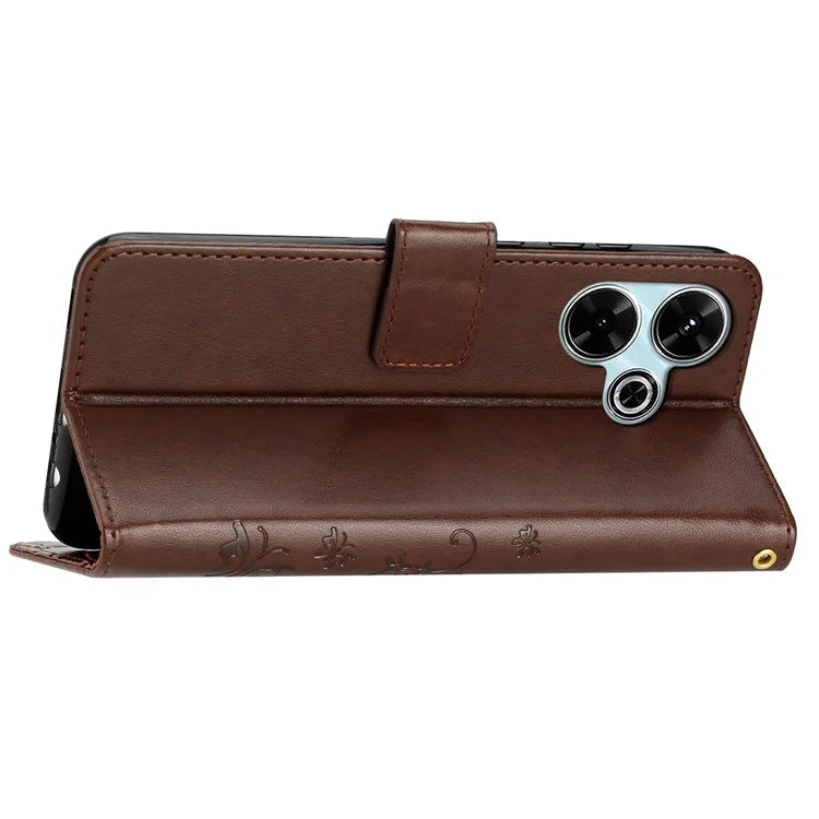For Xiaomi Redmi 13 5G / 13 4G Case PU Leather Phone Wallet Cover with Strap
