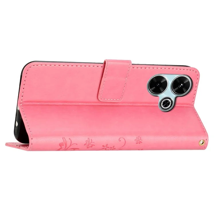 For Xiaomi Redmi 13 5G / 13 4G Case PU Leather Phone Wallet Cover with Strap