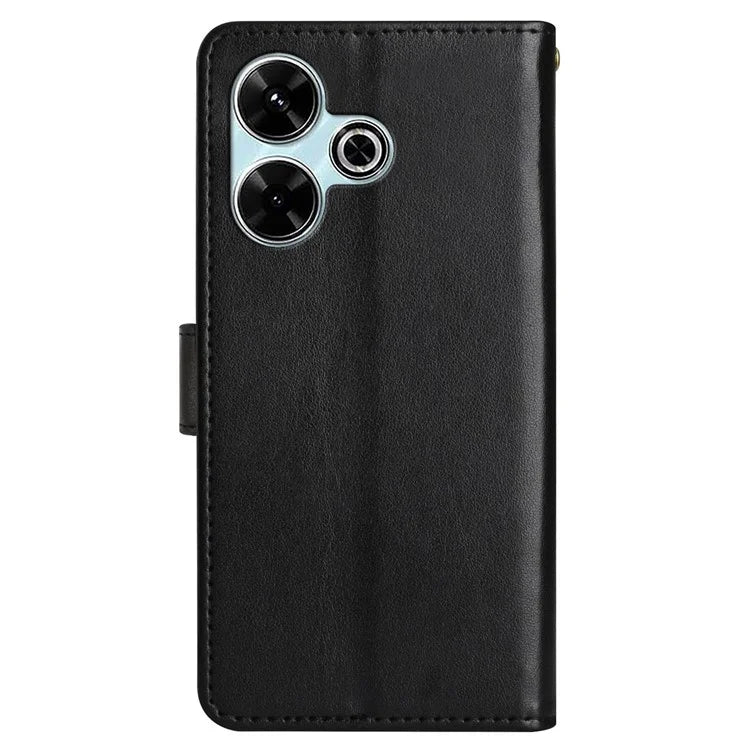 For Xiaomi Redmi 13 5G / 13 4G Case PU Leather Phone Wallet Cover with Strap