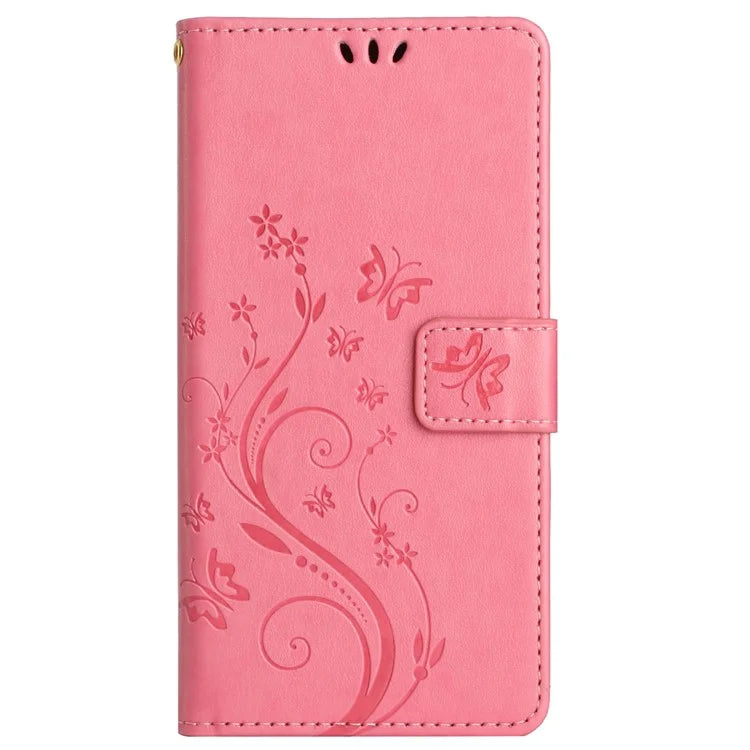 For Honor 200 Pro 5G Case Butterfly Flower Pattern Leather Phone Wallet Cover
