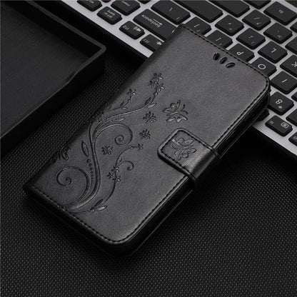 For Honor 200 Pro 5G Case Butterfly Flower Pattern Leather Phone Wallet Cover