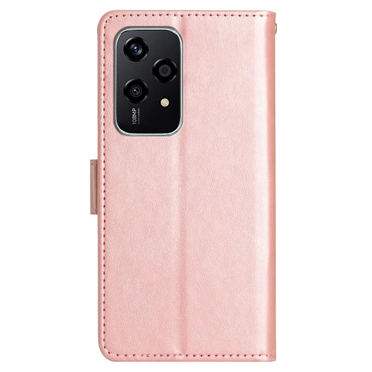 For Honor 200 Lite Case Wallet Leather Phone Cover Butterfly Flower Pattern