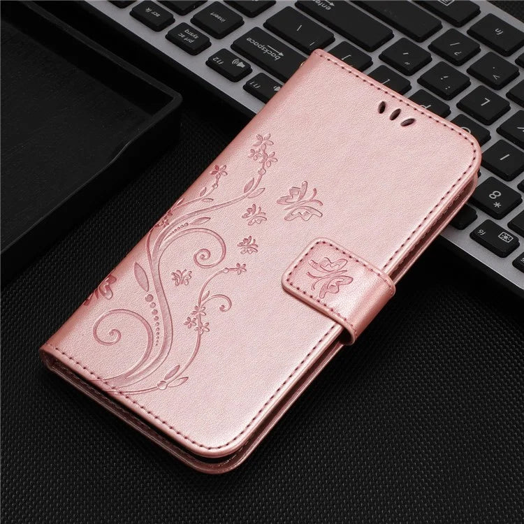 For Honor 200 Lite Case Wallet Leather Phone Cover Butterfly Flower Pattern
