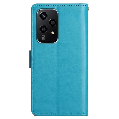 For Honor 200 Lite Case Wallet Leather Phone Cover Butterfly Flower Pattern