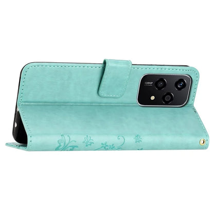 For Honor 200 Lite Case Wallet Leather Phone Cover Butterfly Flower Pattern