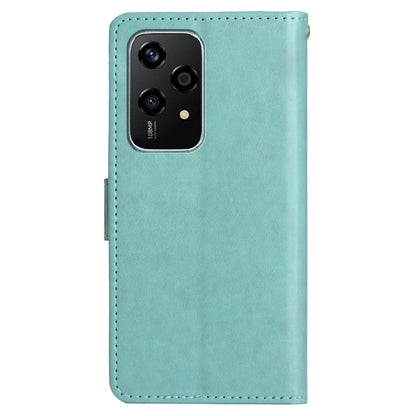 For Honor 200 Lite Case Wallet Leather Phone Cover Butterfly Flower Pattern