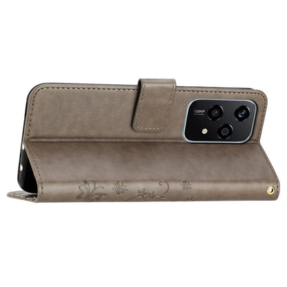 For Honor 200 Lite Case Wallet Leather Phone Cover Butterfly Flower Pattern