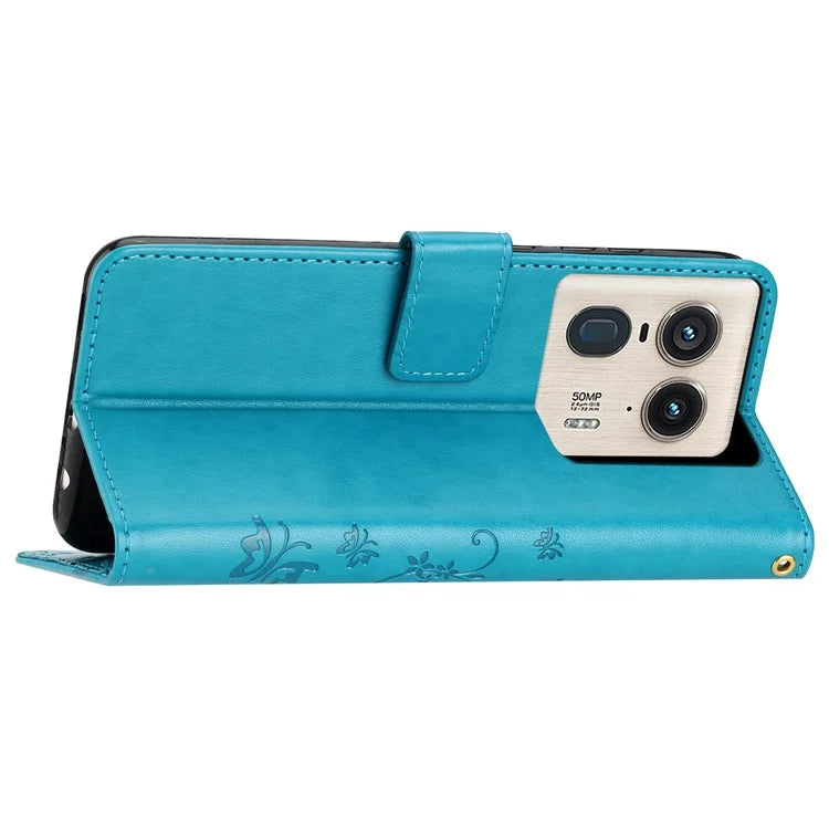For Motorola Edge 50 Ultra 5G / Moto X50 Ultra 5G Case Butterfly Flower Leather Cover