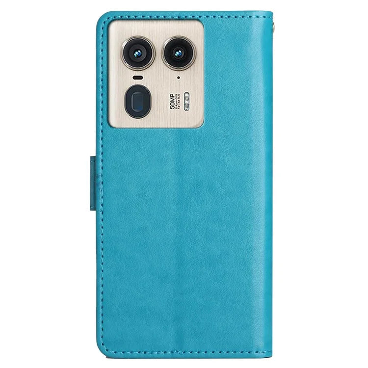 For Motorola Edge 50 Ultra 5G / Moto X50 Ultra 5G Case Butterfly Flower Leather Cover