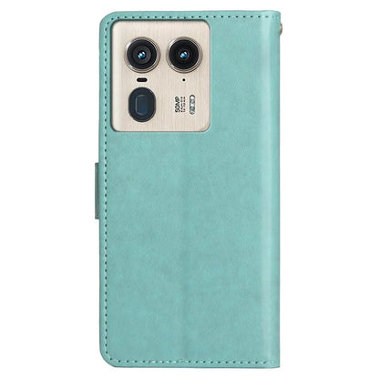 For Motorola Edge 50 Ultra 5G / Moto X50 Ultra 5G Case Butterfly Flower Leather Cover