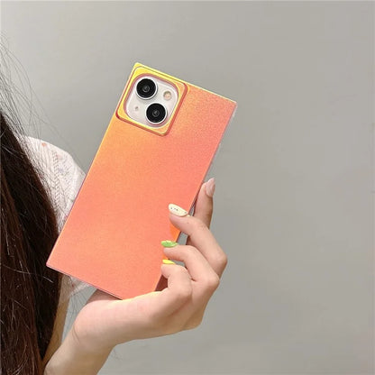 For iPhone 15 Case Unique Aesthetic Laser TPU Phone Cover Matte Finish