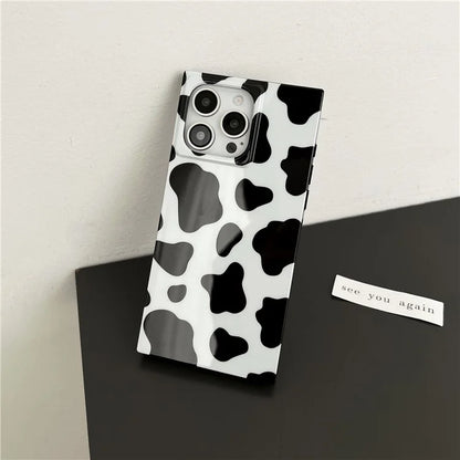 For iPhone 15 Pro Case Pattern Square Edge Flexible TPU Phone Cover