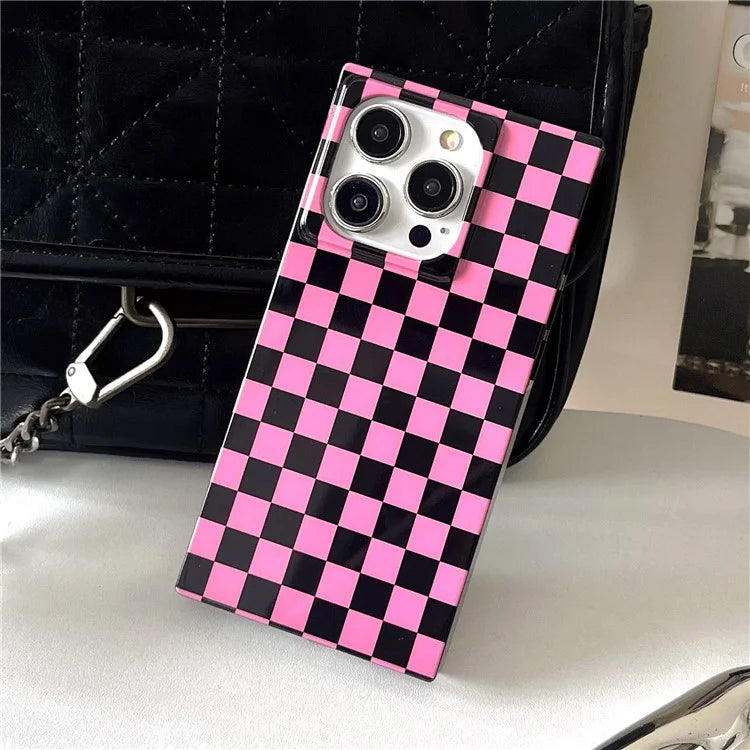 For iPhone 15 Pro Case Pattern Square Edge Flexible TPU Phone Cover