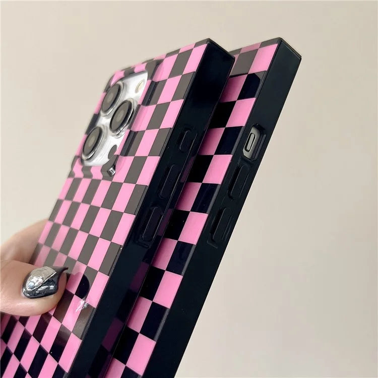 For iPhone 15 Pro Case Pattern Square Edge Flexible TPU Phone Cover