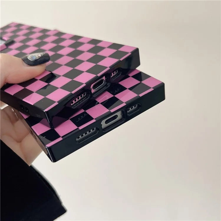 For iPhone 15 Pro Case Pattern Square Edge Flexible TPU Phone Cover