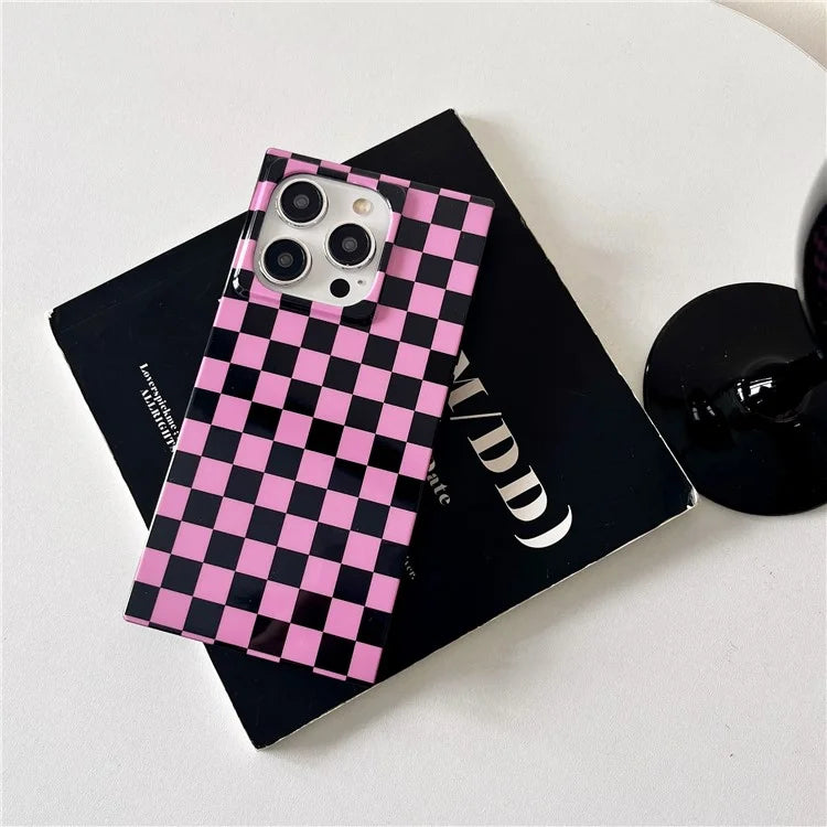 For iPhone 15 Pro Case Pattern Square Edge Flexible TPU Phone Cover