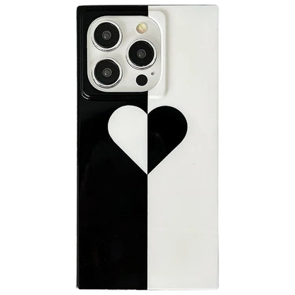 For iPhone 15 Pro Case Pattern Square Edge Flexible TPU Phone Cover