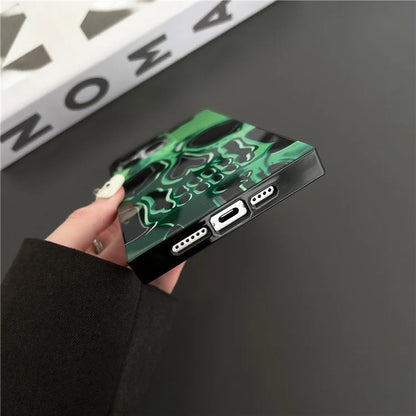 For iPhone 14 Pro Max Square Case Pattern Printed TPU Phone Cover Glossy Trendy