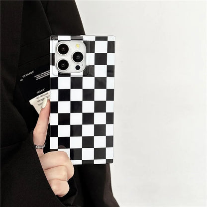 For iPhone 13 Pro Max Square Case Pattern TPU Soft Phone Cover Glossy Surface