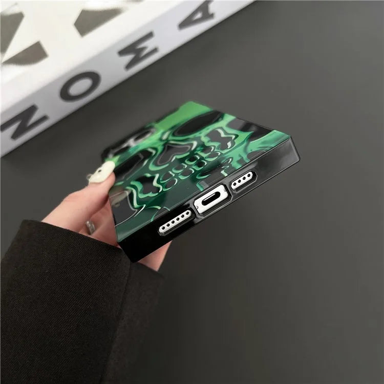 For iPhone 13 Pro Max Square Case Pattern TPU Soft Phone Cover Glossy Surface