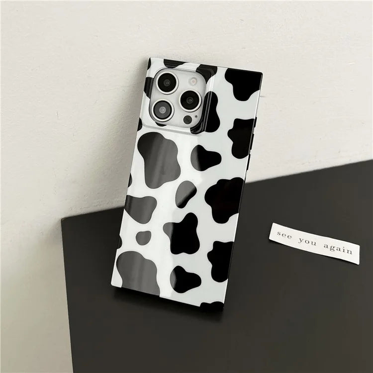 For iPhone 13 Pro Max Square Case Pattern TPU Soft Phone Cover Glossy Surface