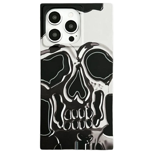 For iPhone 15 Pro Max Square Case Pattern Matte TPU Phone Cover