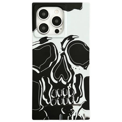 For iPhone 14 Pro Max Case Pattern Printing TPU Square Phone Cover Matte Finish