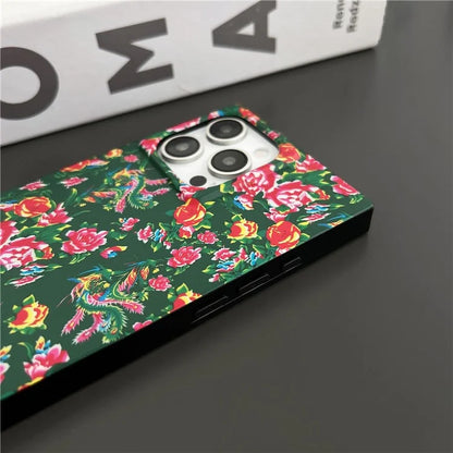 For iPhone 14 Pro Case Aesthetic Square Pattern TPU Matte Phone Cover