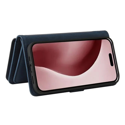 KT Multi-Functional Series-2 For iPhone 16 Pro Case Zipper Wallet Anti-Fall Leather Phone Cover