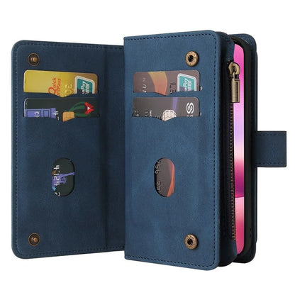 KT Multi-Functional Series-2 For iPhone 16 Case Skin-Touch Drop-Proof Leather Wallet Phone Cover