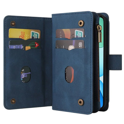 KT Multi-Functional Series-2 For Xiaomi Redmi 13 5G / 13 4G / Redmi Note 13R 5G Phone Case Zipper Wallet Leather Stand Cover