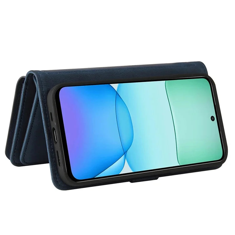 KT Multi-Functional Series-2 For Xiaomi Redmi 13 5G / 13 4G / Redmi Note 13R 5G Phone Case Zipper Wallet Leather Stand Cover
