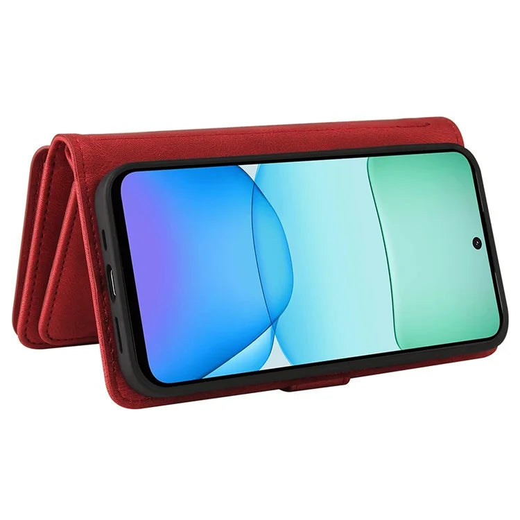 KT Multi-Functional Series-2 For Xiaomi Redmi 13 5G / 13 4G / Redmi Note 13R 5G Phone Case Zipper Wallet Leather Stand Cover
