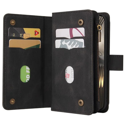 KT Multi-Functional Series-2 For Xiaomi Redmi Turbo 3 5G / Poco F6 5G Case Zipper Wallet Card Holder Leather Phone Cover