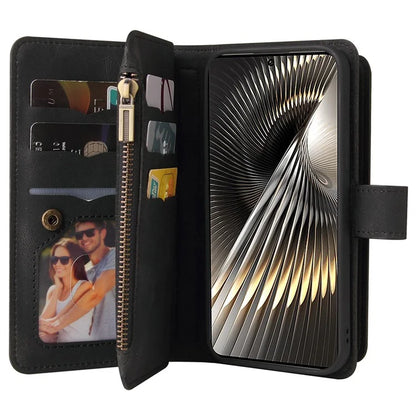 KT Multi-Functional Series-2 For Xiaomi Redmi Turbo 3 5G / Poco F6 5G Case Zipper Wallet Card Holder Leather Phone Cover