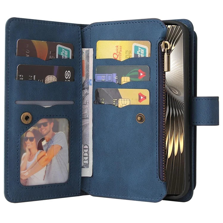 KT Multi-Functional Series-2 For Xiaomi Redmi Turbo 3 5G / Poco F6 5G Case Zipper Wallet Card Holder Leather Phone Cover