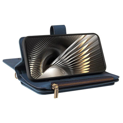 KT Multi-Functional Series-2 For Xiaomi Redmi Turbo 3 5G / Poco F6 5G Case Zipper Wallet Card Holder Leather Phone Cover