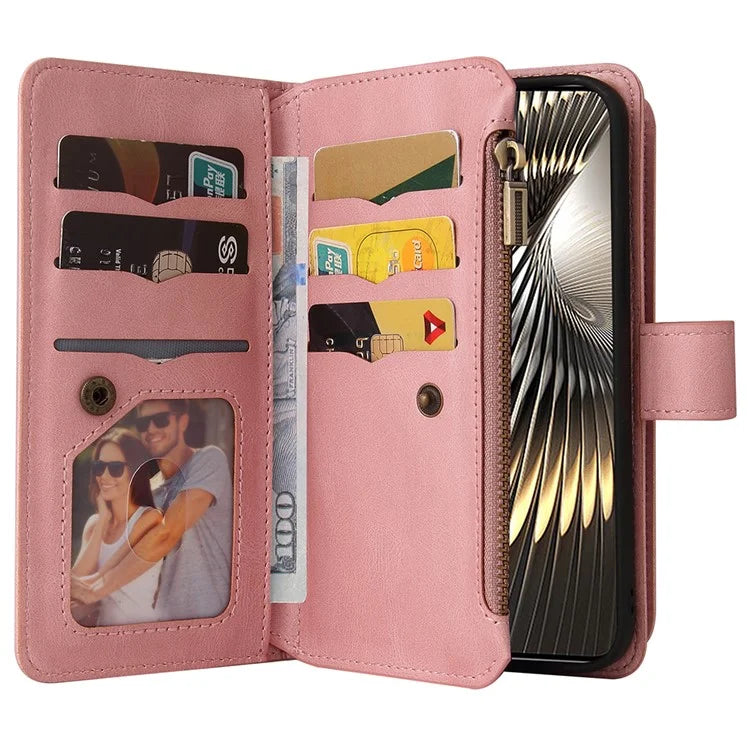 KT Multi-Functional Series-2 For Xiaomi Redmi Turbo 3 5G / Poco F6 5G Case Zipper Wallet Card Holder Leather Phone Cover