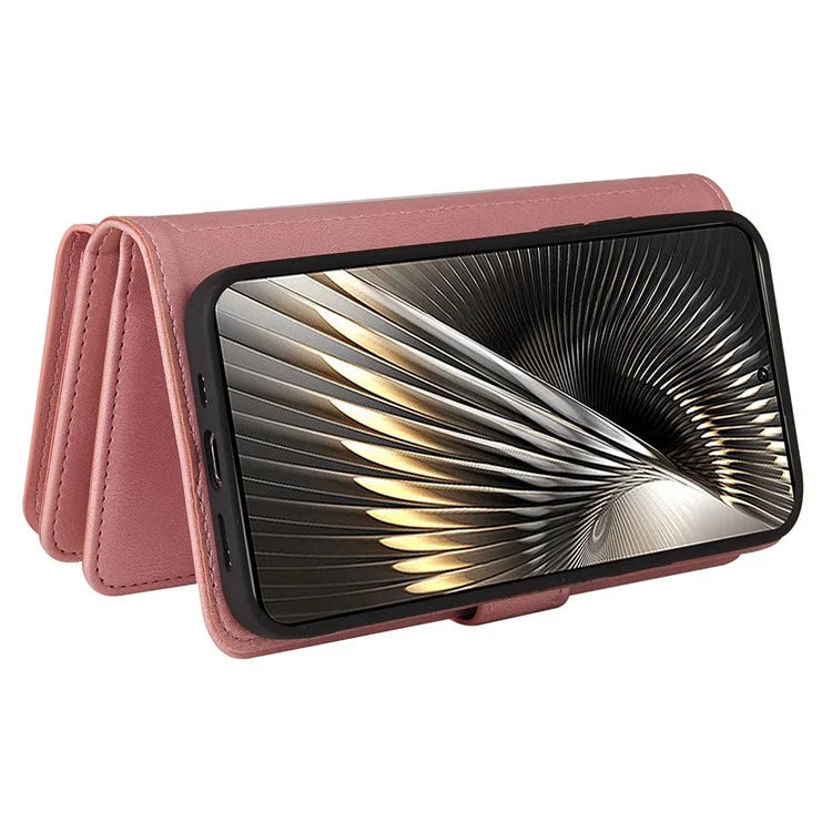 KT Multi-Functional Series-2 For Xiaomi Redmi Turbo 3 5G / Poco F6 5G Case Zipper Wallet Card Holder Leather Phone Cover