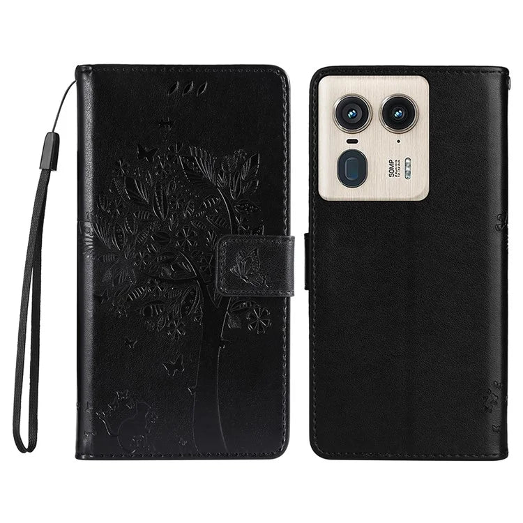 KT Imprinting Flower Series-3 For Motorola Moto X50 Ultra 5G / Edge 50 Ultra 5G Case Imprinted Wallet Leather Phone Cover