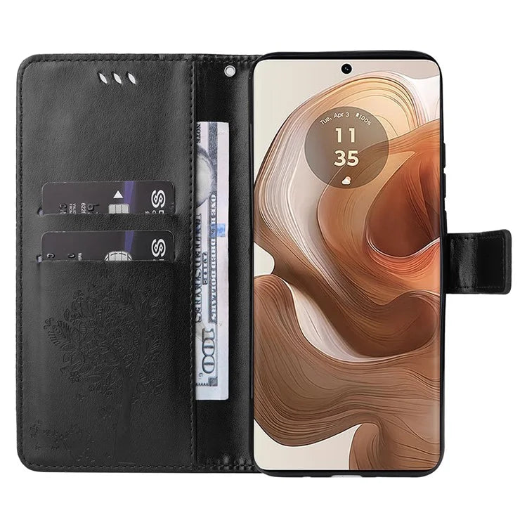 KT Imprinting Flower Series-3 For Motorola Moto X50 Ultra 5G / Edge 50 Ultra 5G Case Imprinted Wallet Leather Phone Cover